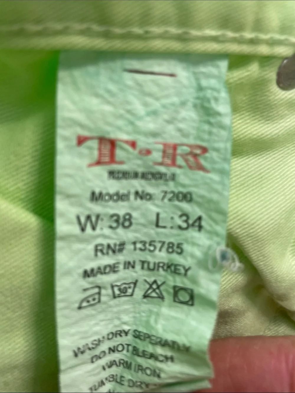 TRUE RELIGION LIGHT GREEN JEANS FTL-05-157